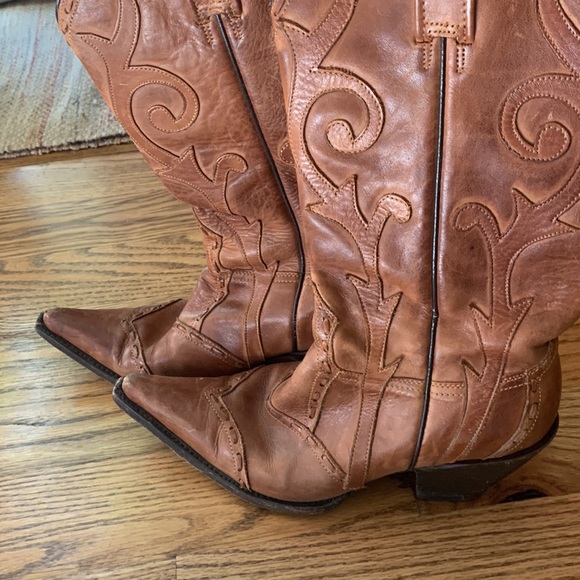 John b Stetson pointed toe leather boots! - Picture 3 of 6